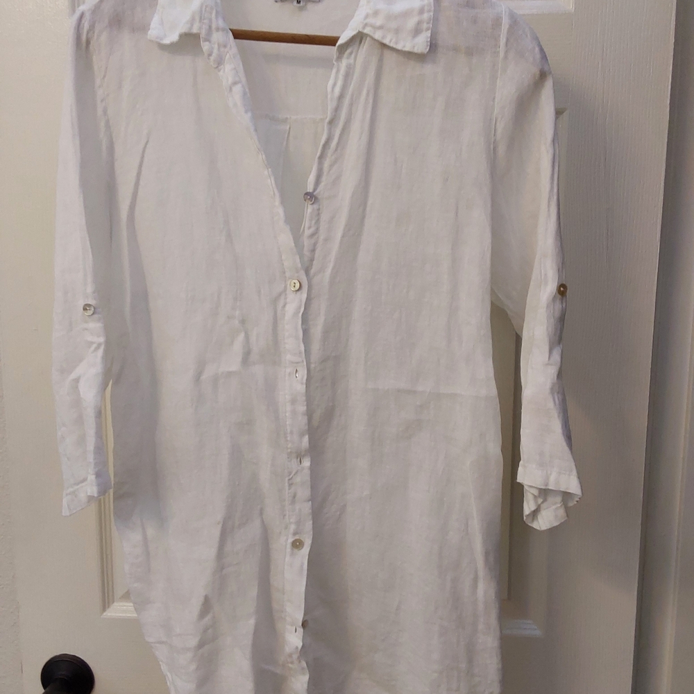 White Button-Up Shirt